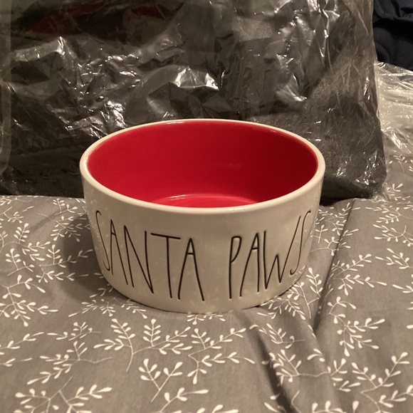 Rae Dunn Santa paws dog bowl - Picture 1 of 1